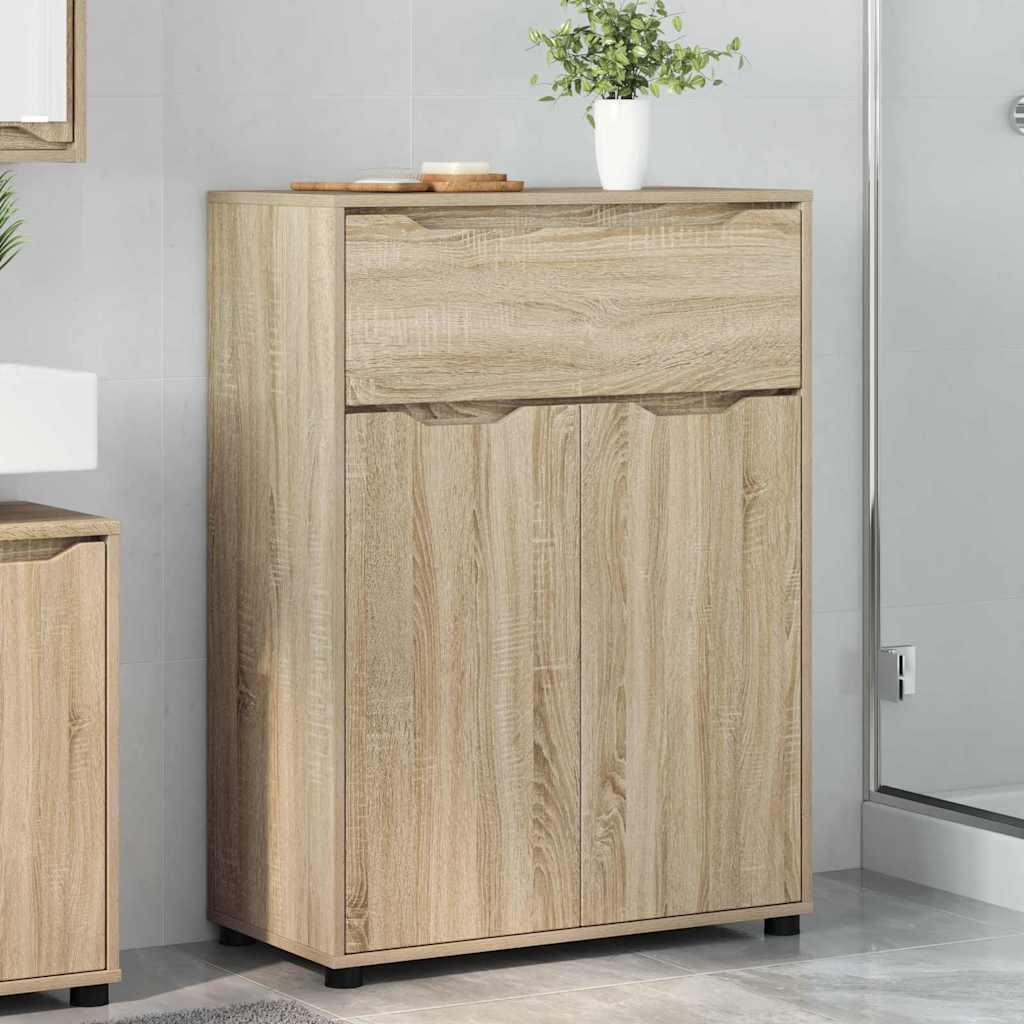 Badeværelsesskab Sonoma eg 72,5 x 36,5 x 100 cm Konstrueret træ billede