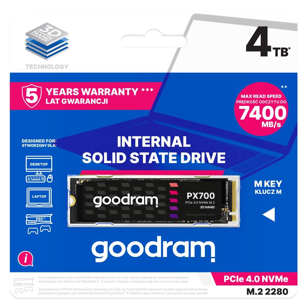 SSD M.2 2280 4,1 TB - Goodram PX700 PCIe 4.0 NVMe billede