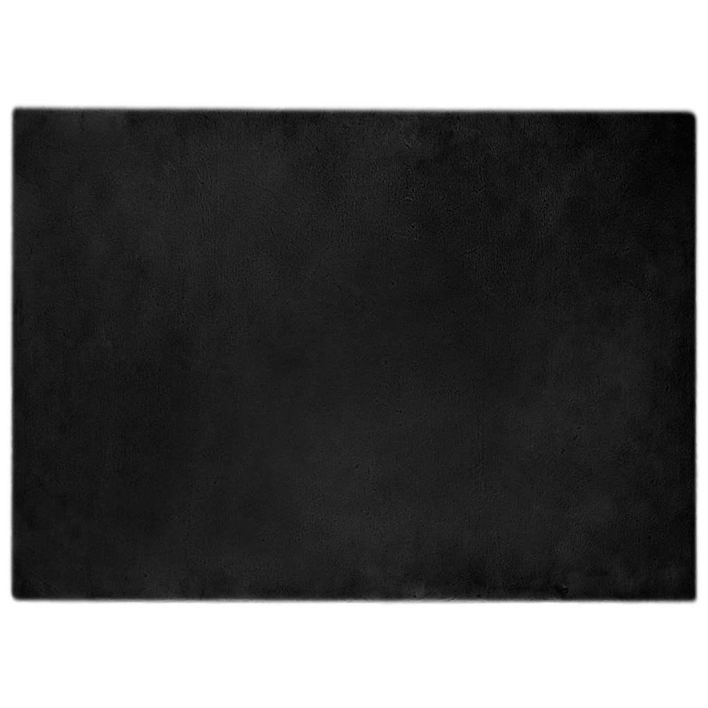Faux Kanin Pels Tæppe Sort 200 x 280 cm Polyester billede