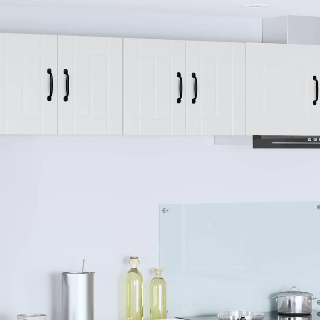 Vægskab til køkken med hylde Høj gloss hvid 60 x 31 x 40 cm billede