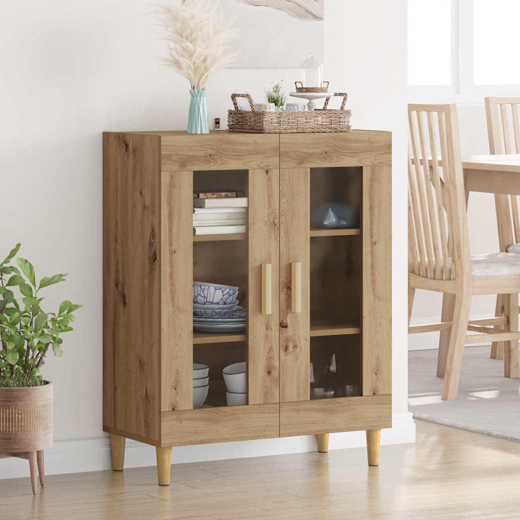 Sidebord Artisan Egetræ 69,5 x 34 x 90 cm Konstrueret træ billede