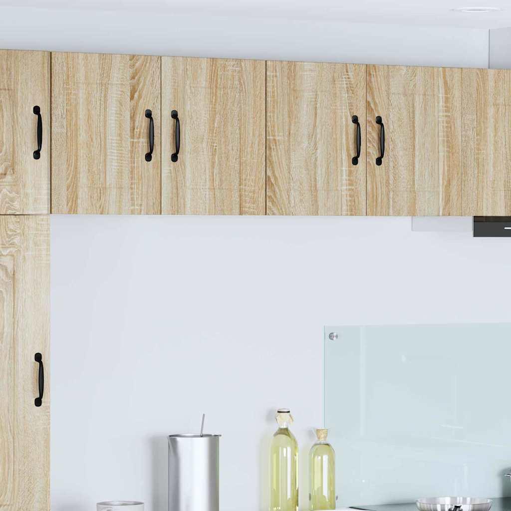 Køkkenvægskabe 2 stk Sonoma eg 60 x 31 x 40 cm Konstrueret træ billede