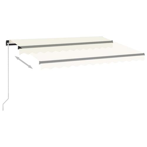 Markise 350x250 cm manuel betjening cremefarvet