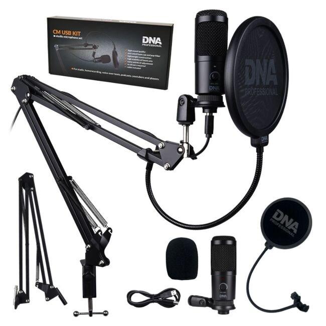 USB mikrofon til podcast - DNA PROFESSIONAL CM USB Kit billede