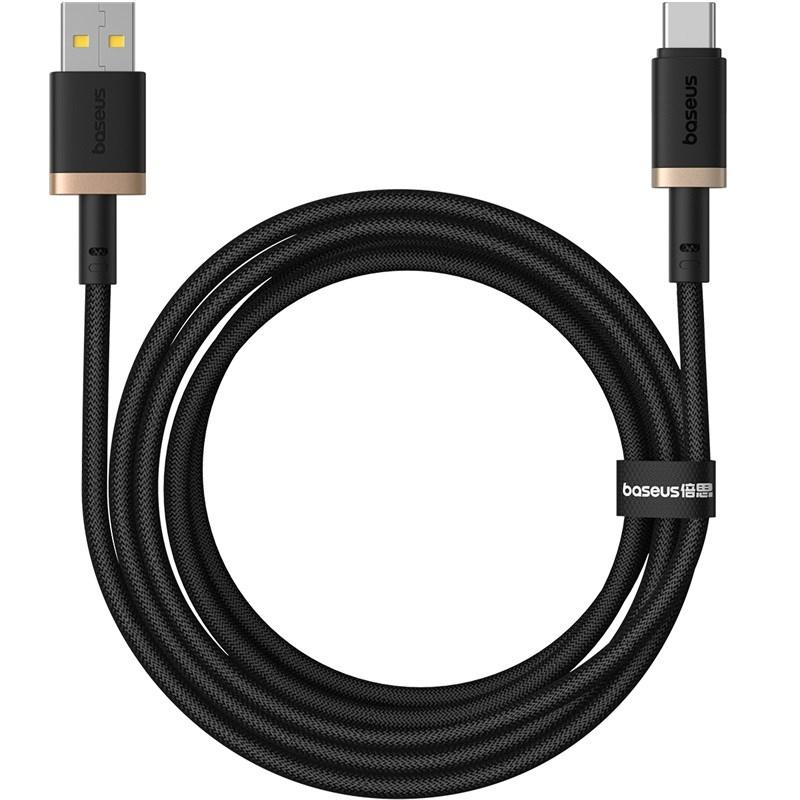USB-C kabel Baseus Dura 60 W hurtig opladning 2 m - sort/guld billede