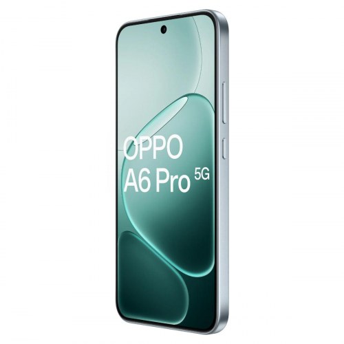 Oppo A6 Pro 5G 6,57" 8/256 GB - Sølvfarvet smartphone
