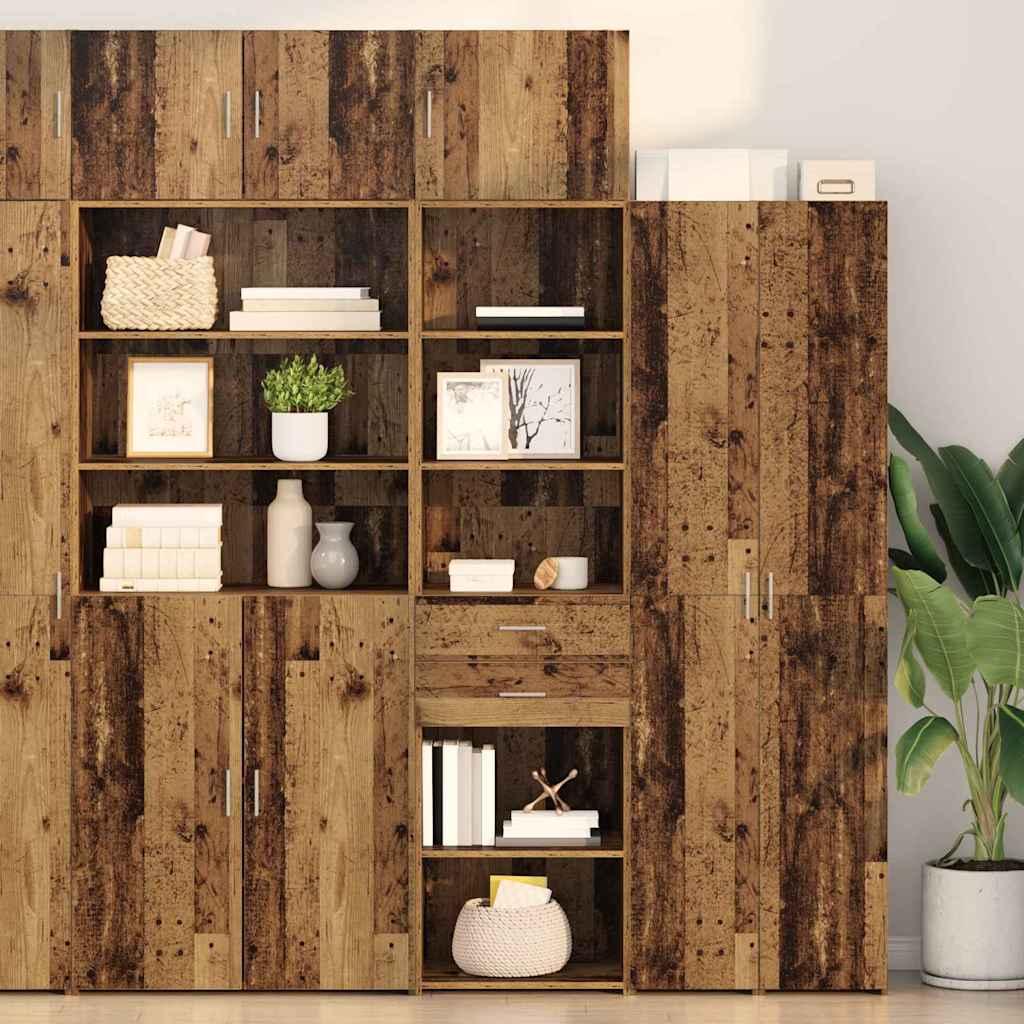 Highboard Gammelt træ 50 x 42,5 x 225 cm Konstrueret træ billede