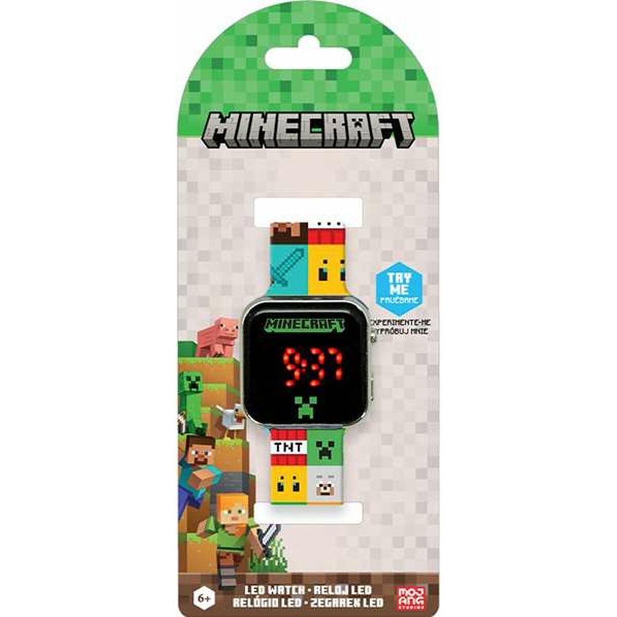 Børneur med LED - Minecraft, multifarvet billede