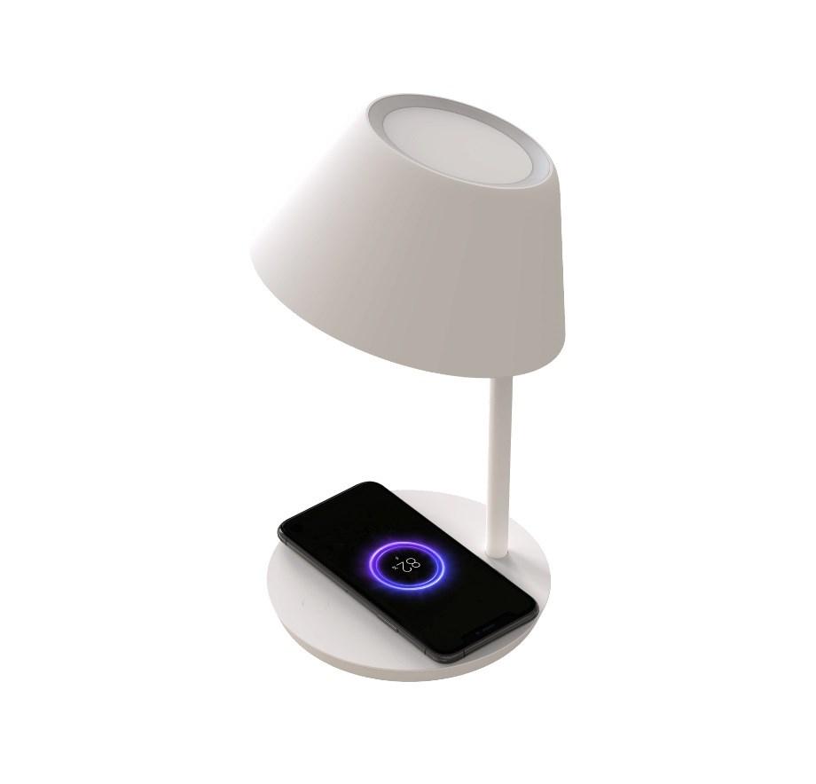 Bordlampe med trådløs oplader - YEELIGHT Staria Pro, hvid billede