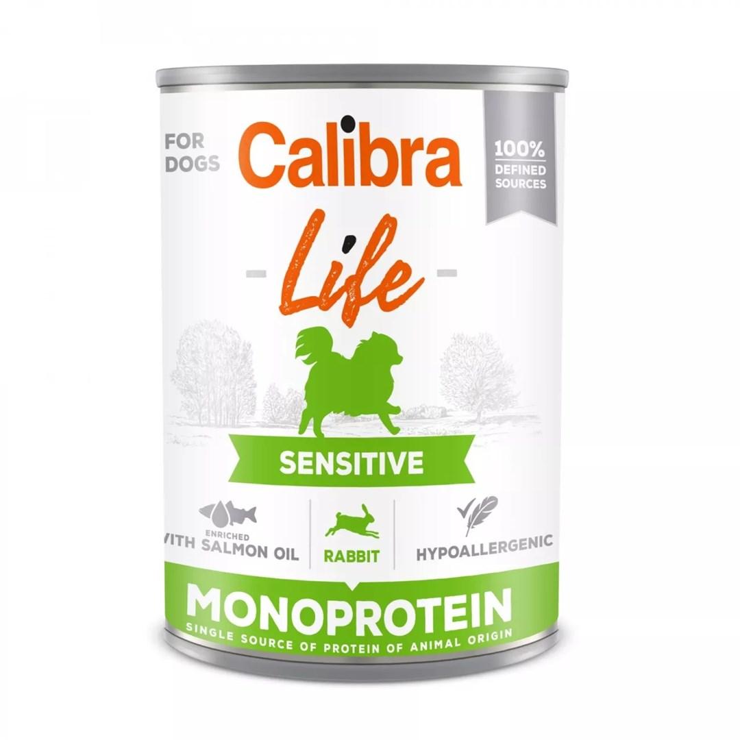 Hundefoder vådfoder Calibra Life Sensitive – kanin 400 g billede