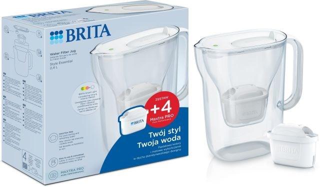 Vandfilterkande BRITA Style Essential + 4 Maxtra Pro Pure Performance (hvid) 2,4 l billede