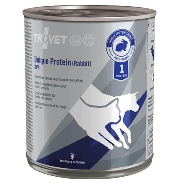Hundefoder vådfoder TROVET Unique Protein UPR – kanin 800 g (til hunde og katte) billede
