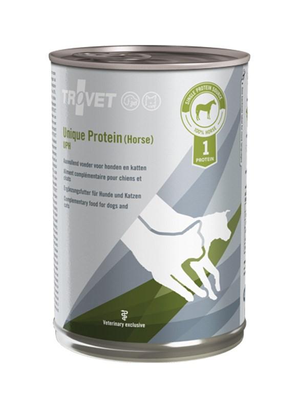 Hundefoder vådfoder TROVET Unique Protein UPH - hest, 400 g billede