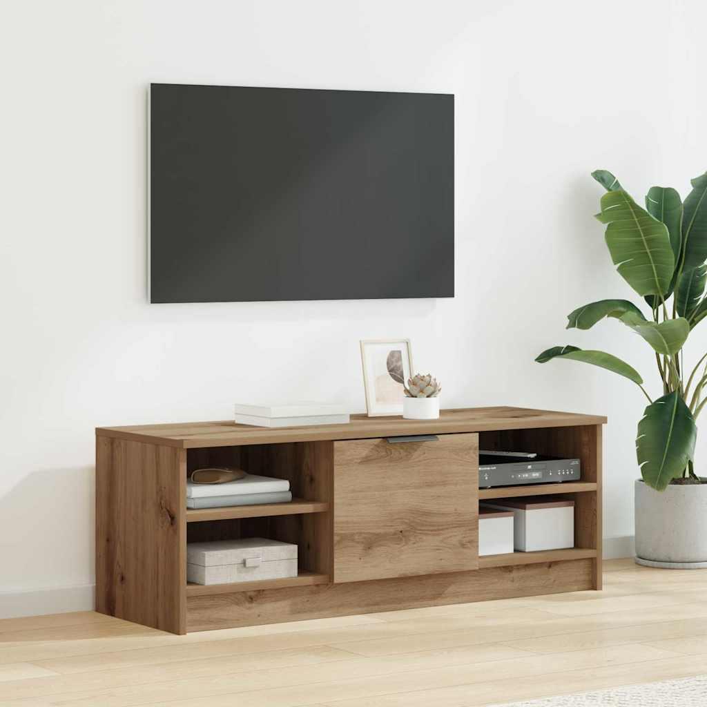 TV-skab Artisan Egetræ 102 x 35 x 36,5 cm Konstrueret træ billede