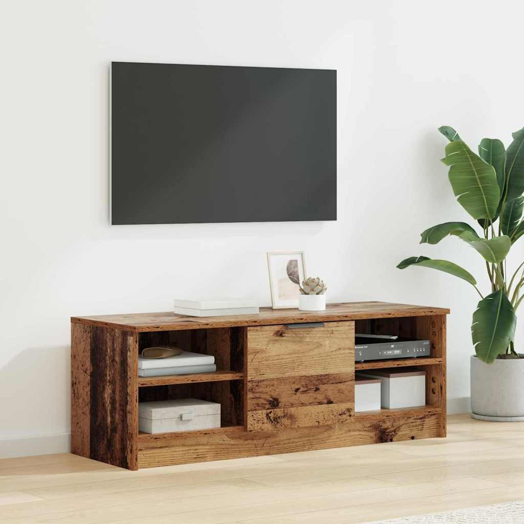TV-skab Gammelt træ 102 x 35 x 36,5 cm Konstrueret træ billede