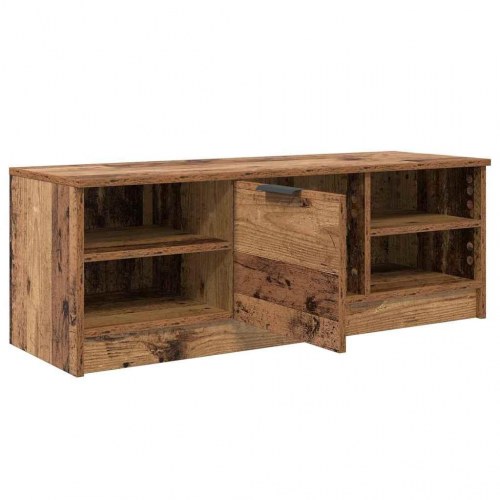 TV-skab i gammelt træ, konstrueret træ - 102 x 35 x 36,5 cm