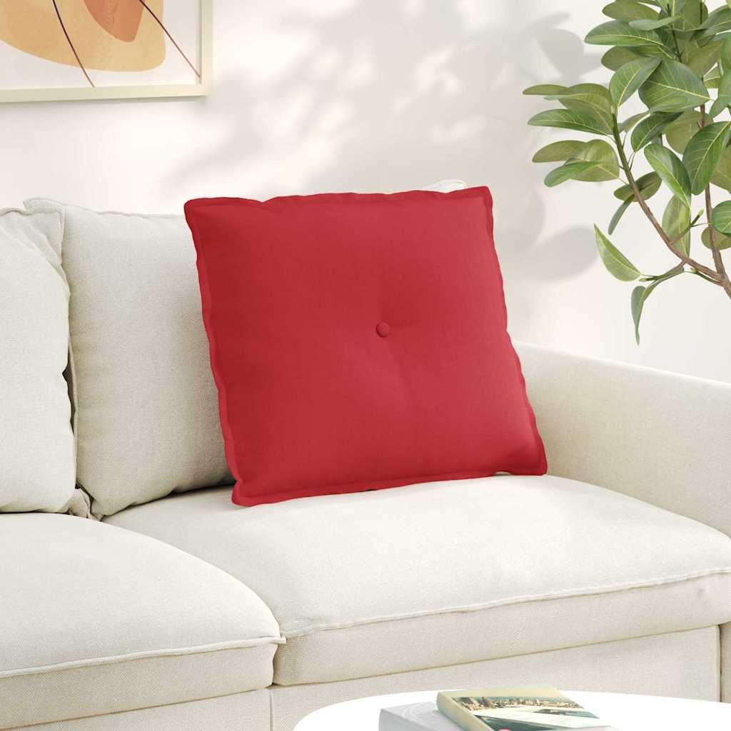 Rygpude Rød 60 x 19 x 50 cm Stof billede