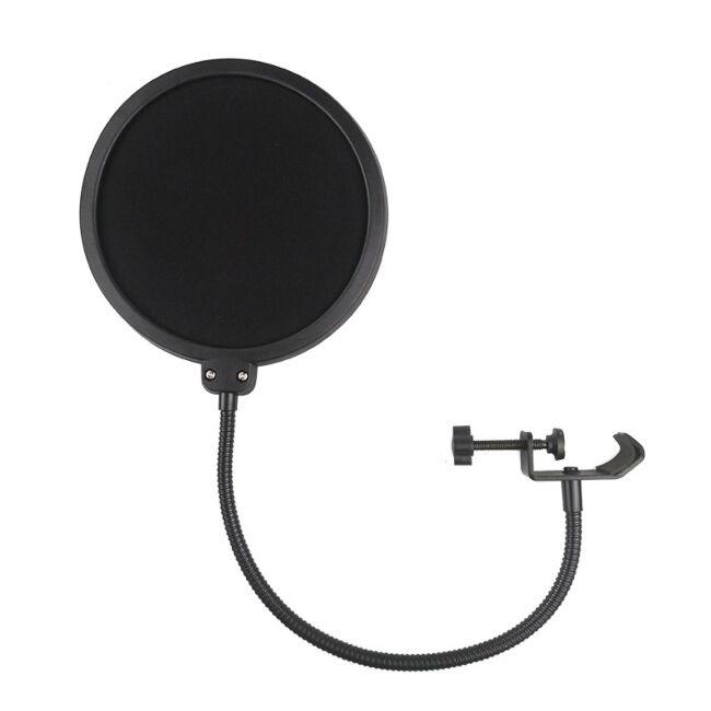 Popfilter til mikrofon – NN POP 01, sort billede