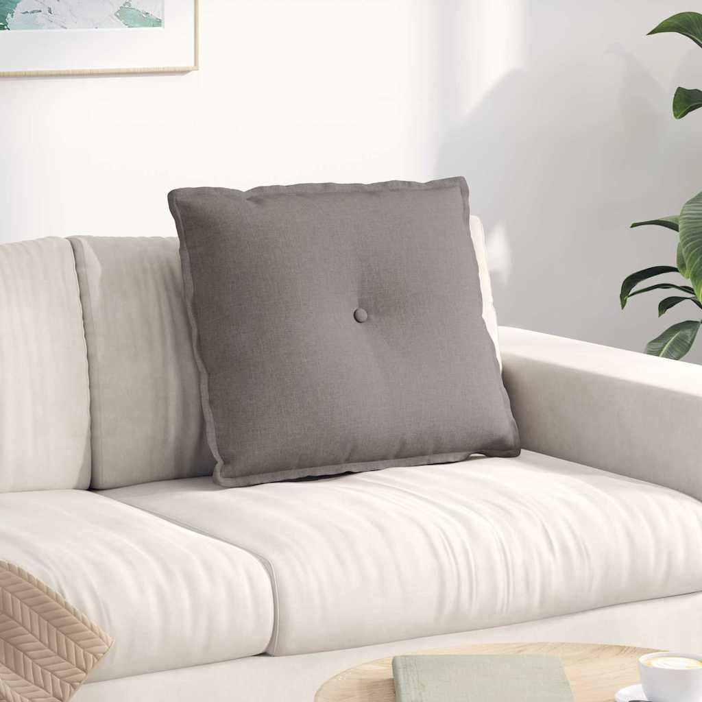 Rygpude Gråbrun 60 x 19 x 50 cm Stof billede