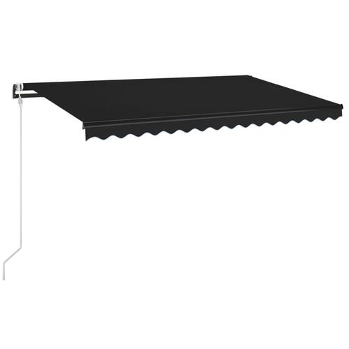 Markise 400x350 cm automatisk betjening antracitgrå