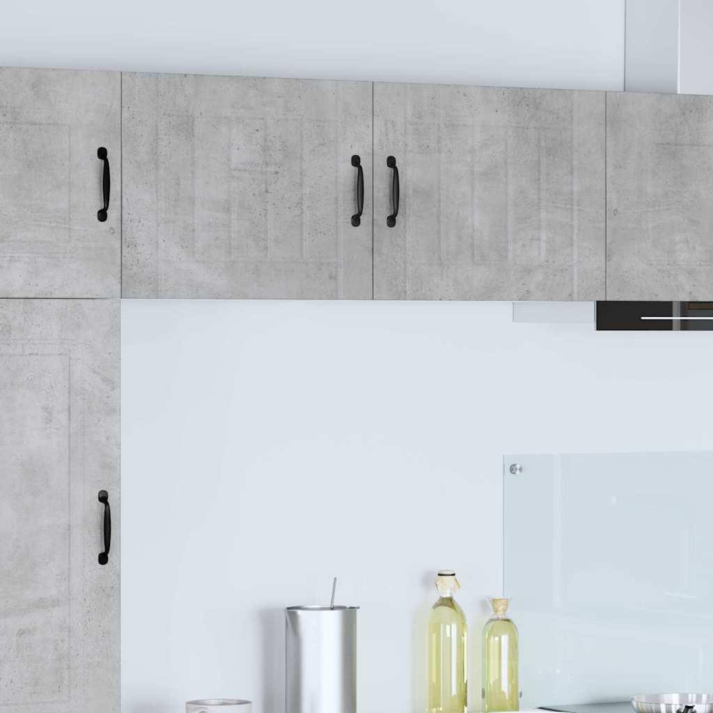 Køkkenskab 2 stk Beton Grå 50 x 31 x 40 cm Konstrueret træ billede