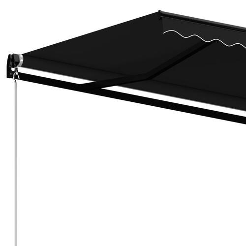 Markise 450x350 cm manuel betjening antracitgrå