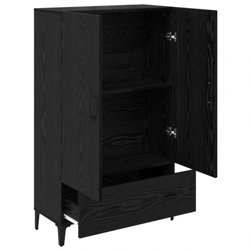 Højskab i sort eg 70 x 31 x 115 cm