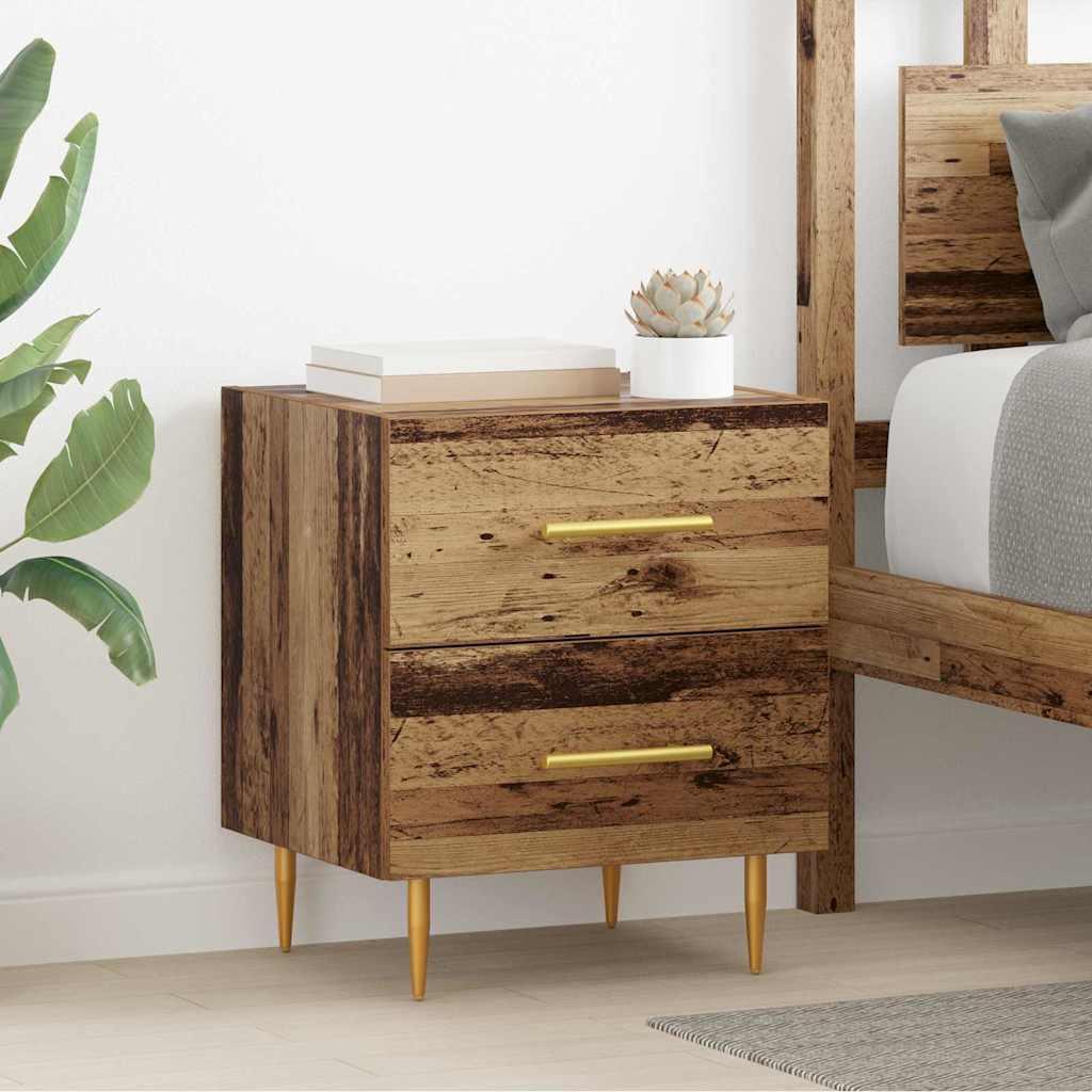 Natskab Gammelt træ 40 x 35 x 47,5 cm Konstrueret træ billede