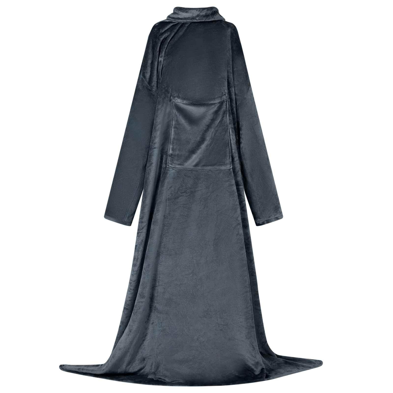 Tæppe-hoodie Mørkeblå Flannel billede