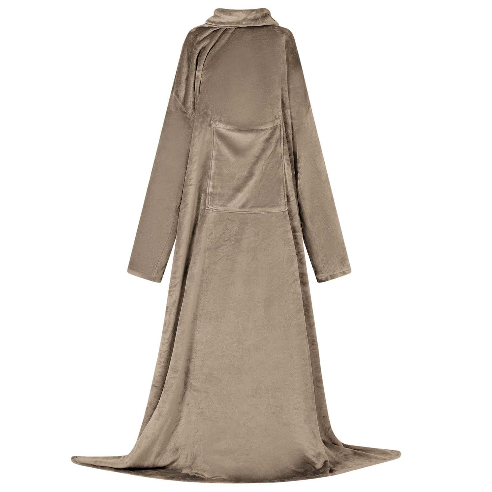 Tæppe-hoodie Camel Flannel billede