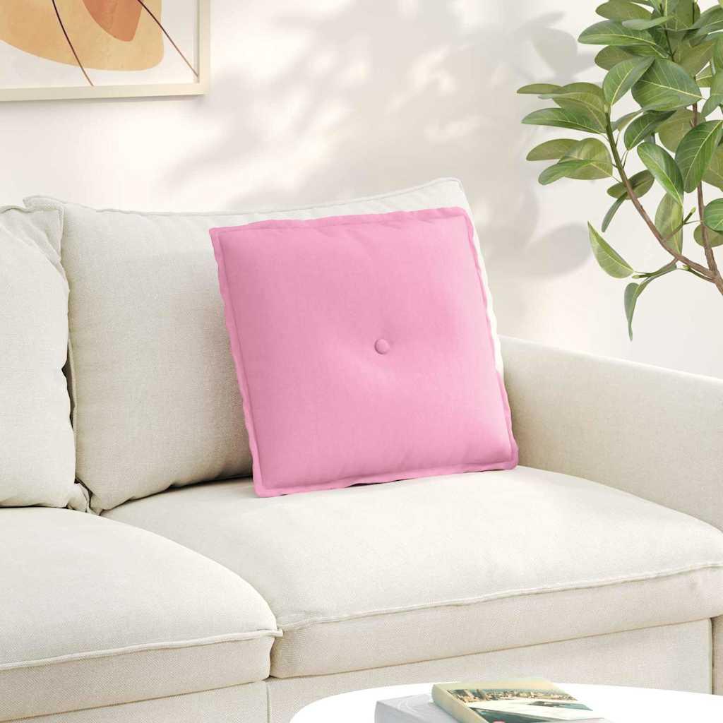 Rygpude Lyserød 50 x 19 x 45 cm Stof billede