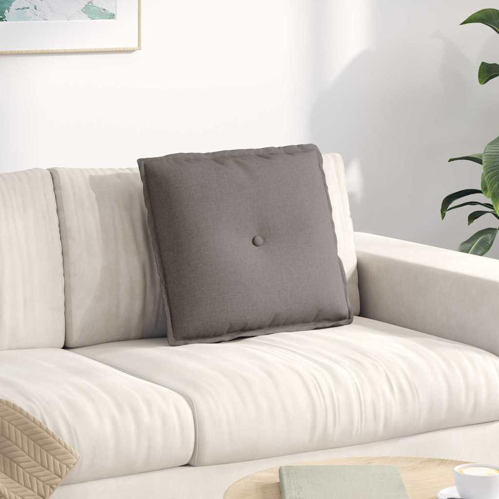 Rygpude Gråbrun 50 x 19 x 45 cm Stof billede
