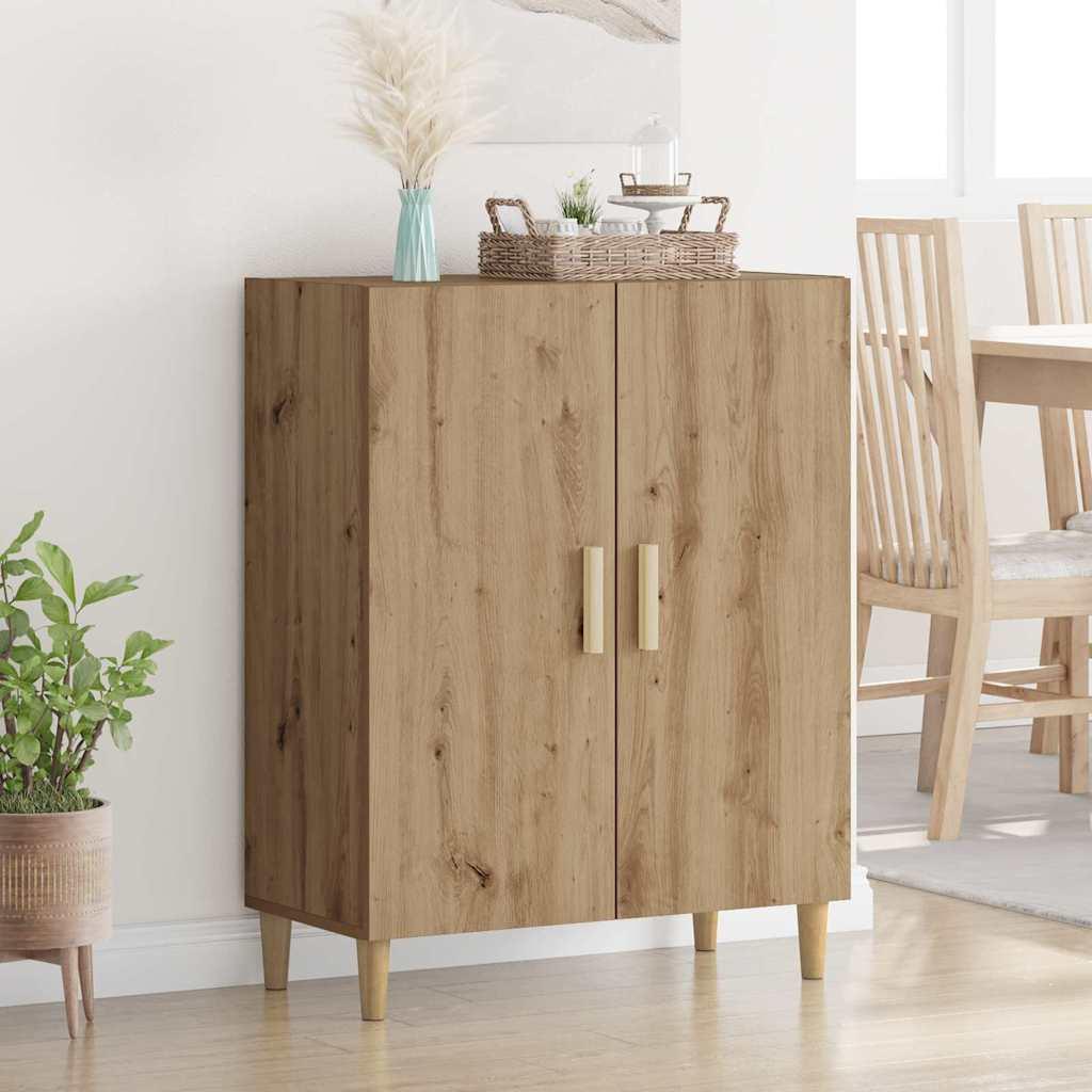 Sidebord Artisan Egetræ 70 x 34 x 90 cm Konstrueret træ billede