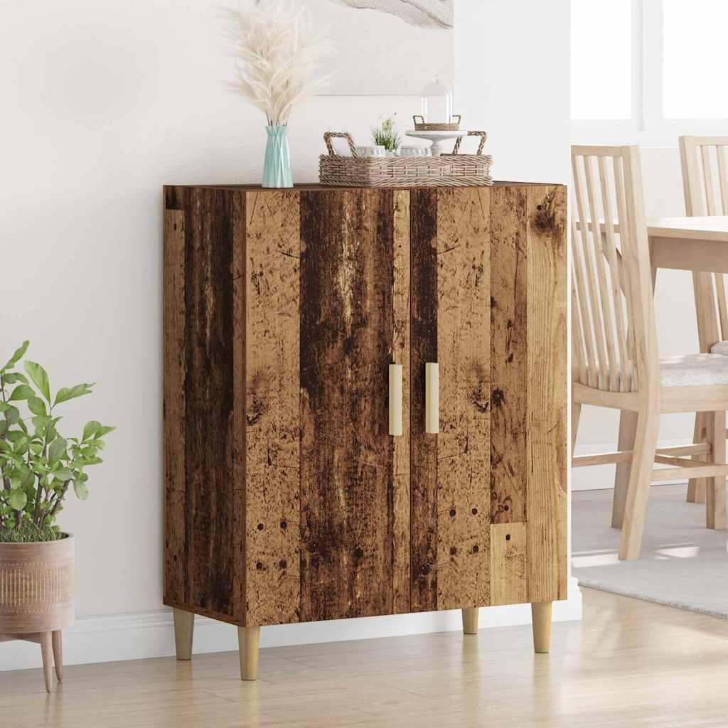 Sidebord Gammelt træ 70 x 34 x 90 cm Konstrueret træ billede