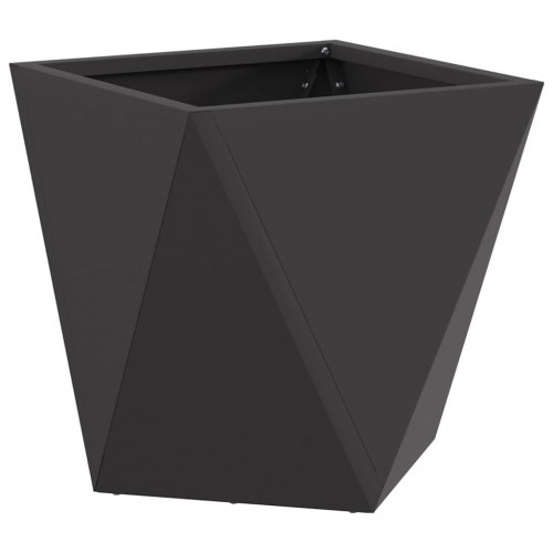 Plantekasser 2 stk. - sort stål 30 x 30 x 30 cm