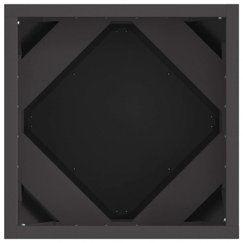 Plantekasser 2 stk. - sort stål 30 x 30 x 30 cm