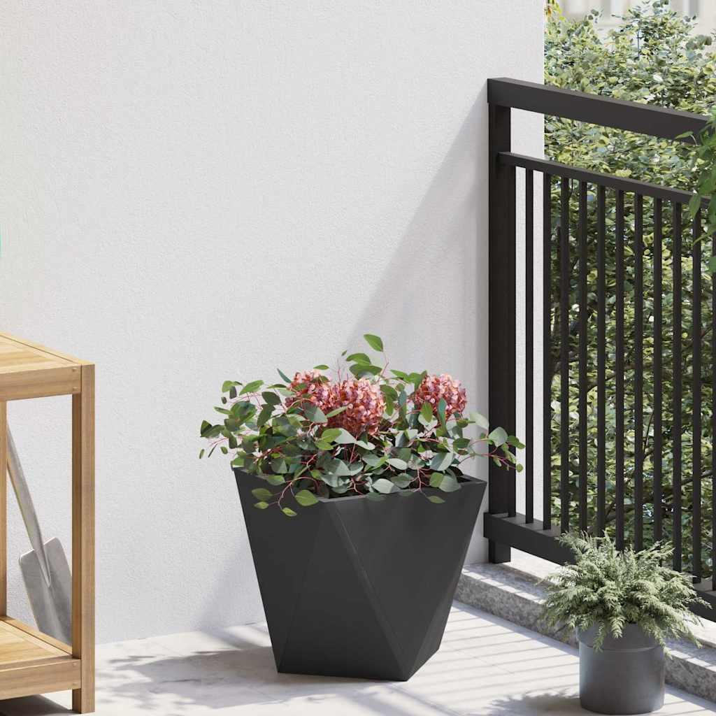 Plantekasse Sort 30 x 30 x 30 cm Stål billede