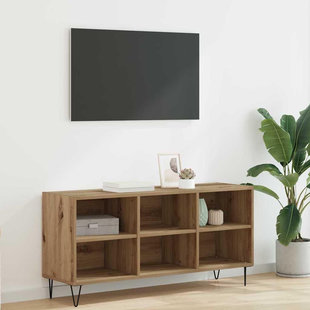 TV-skab Artisan Egetræ 103,5 x 30 x 50 cm Konstrueret træ billede