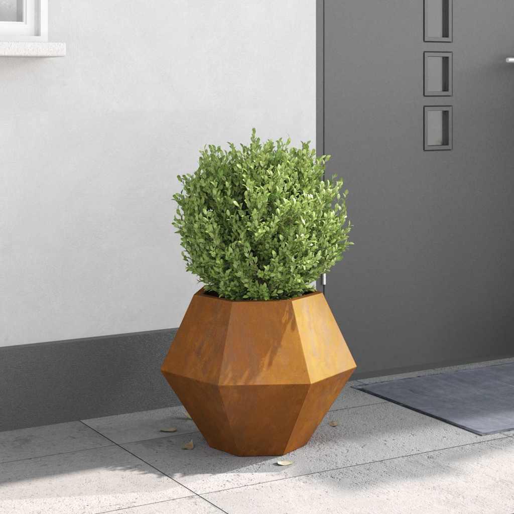 Plantekasse Rusten 50 x 50 x 40 cm Cortenstål billede