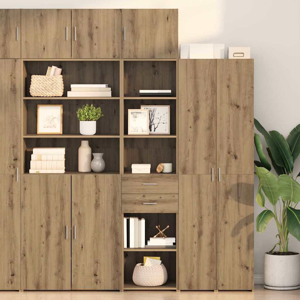 Highboard Artisan Egetræ 45 x 42,5 x 185 cm Konstrueret træ billede