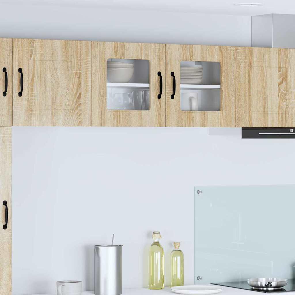Vægskab til køkken Sonoma eg 80 x 31 x 40 cm Konstrueret træ billede