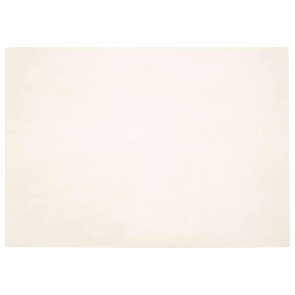 Faux Kanin Pels Tæppe Hvid 140 x 200 cm Polyester billede