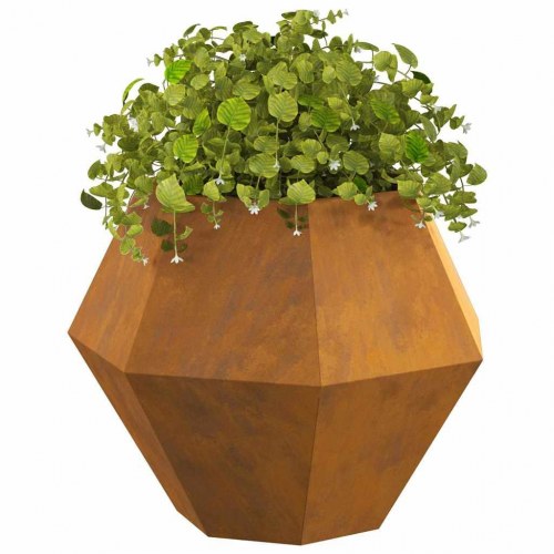 Plantekasse Rusten 75 x 75 x 60 cm Cortenstål