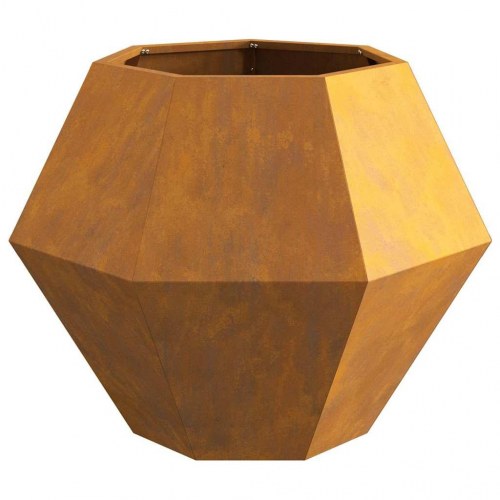 Plantekasse Rusten 75 x 75 x 60 cm Cortenstål