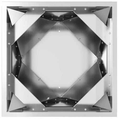 Plantekasse 2 stk. sølv 40 x 40 x 75 cm galvaniseret stål