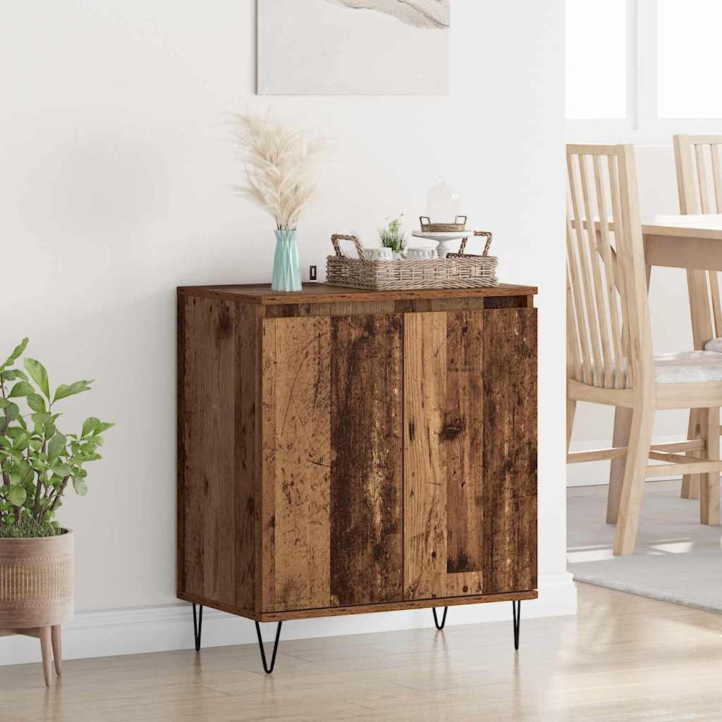 Sidebord Gammelt træ 60 x 35 x 70 cm Konstrueret træ billede