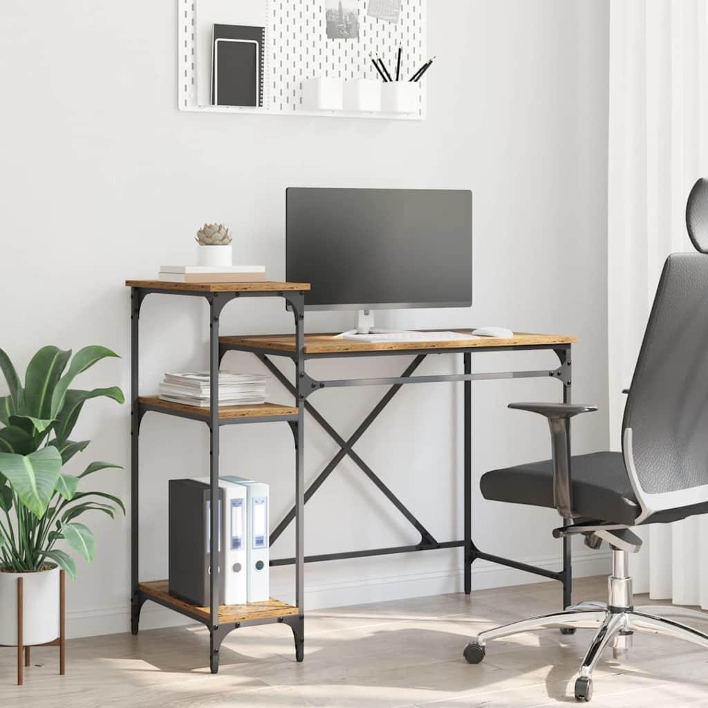 Bord Gammelt træ 105 x 50 x 90 cm Konstrueret træ billede