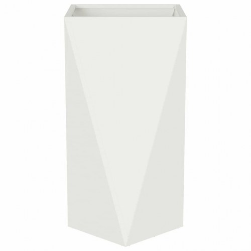Plantekasse 2 stk. hvid 40 x 40 x 75 cm - stål