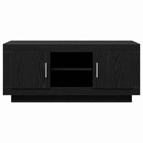 TV-bord i sort eg, 102 × 35 × 45 cm - konstrueret træ