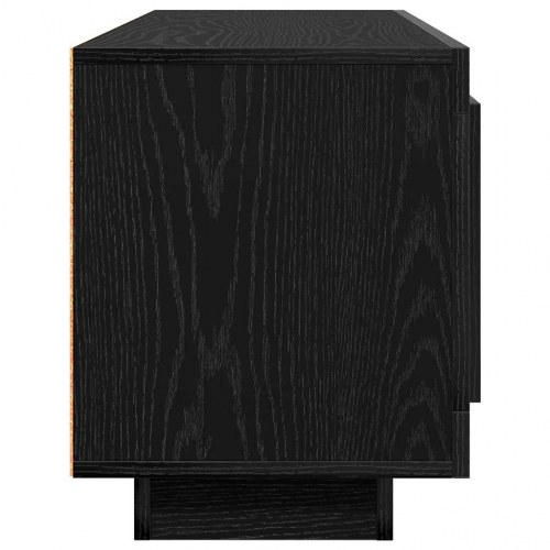 TV-bord i sort eg, 102 × 35 × 45 cm - konstrueret træ